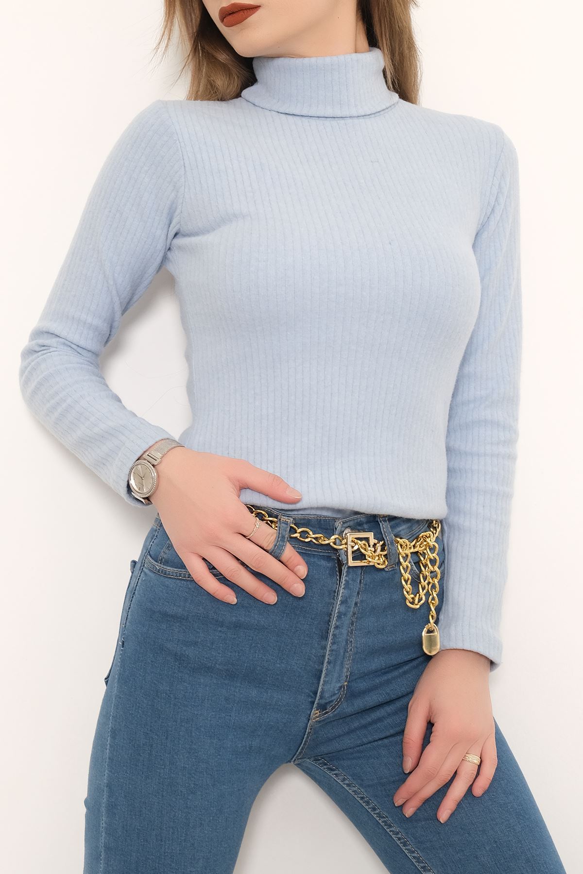Balıkçı Yaka Body Bebemavi - 8338.1567.