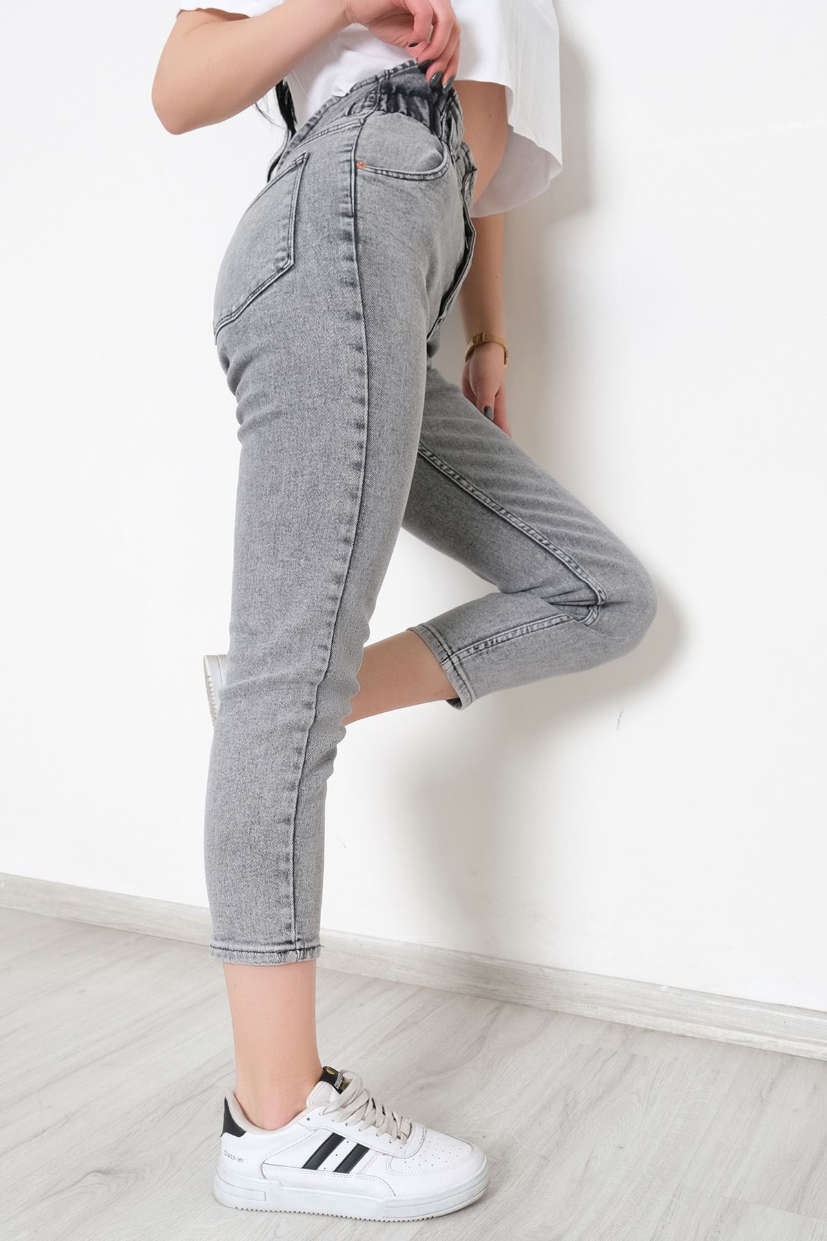 Beli Lastikli Kot Pantolon Açıkfüme - 10829.1431.