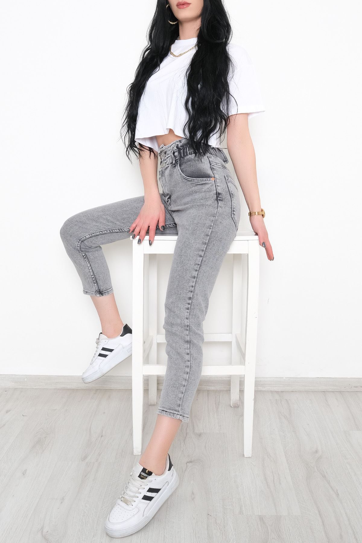 Beli Lastikli Kot Pantolon Açıkfüme - 10829.1431.