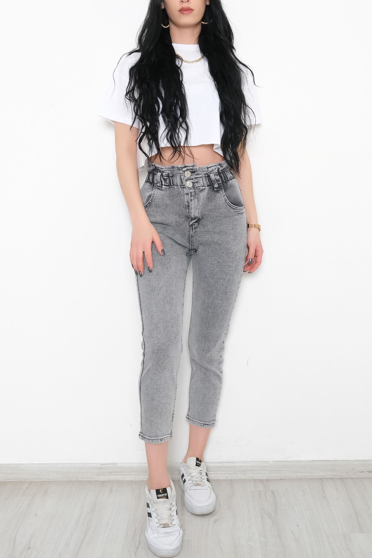 Beli Lastikli Kot Pantolon Açıkfüme - 10829.1431.