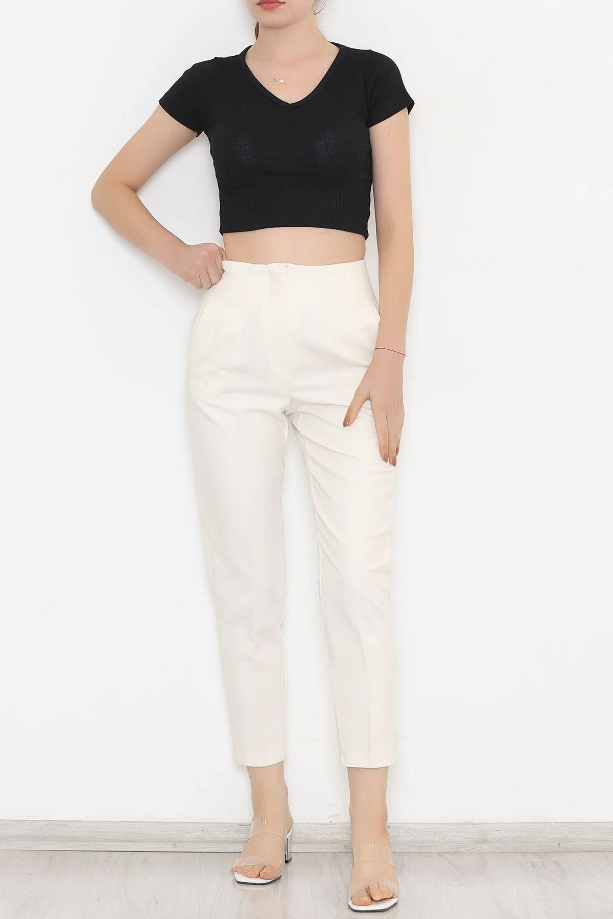 Beli Pensli Duble Pantolon Krem - 20647.683.