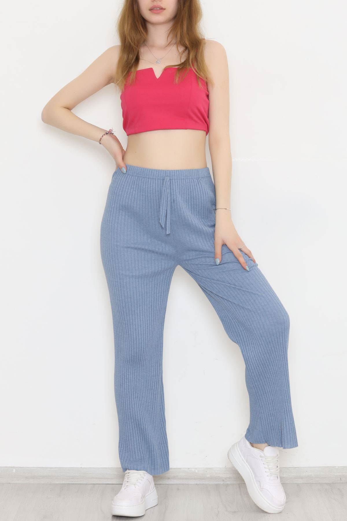 Fitilli Pantolon Açıkmavi - 8337.1567.