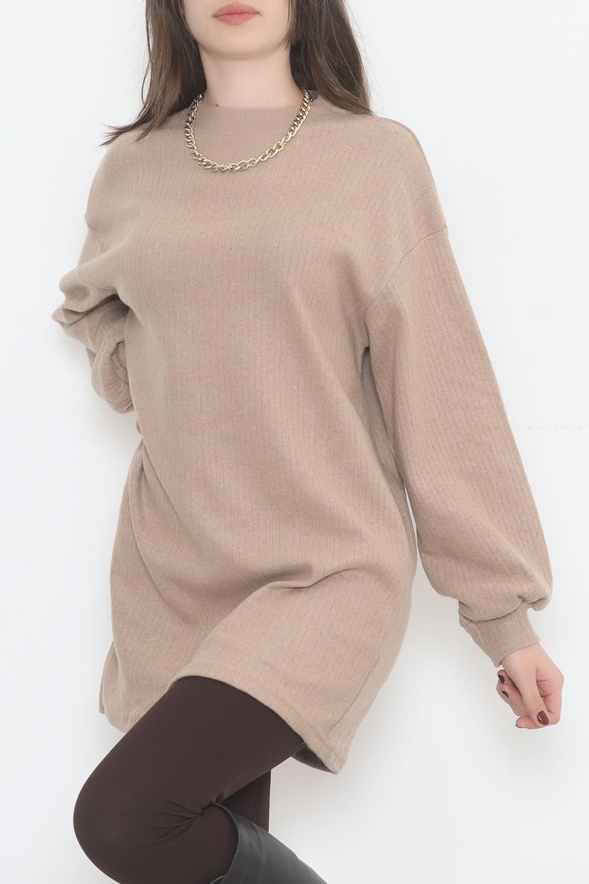 Fitilli Raporlu Tunik Camel - 12431.1567.