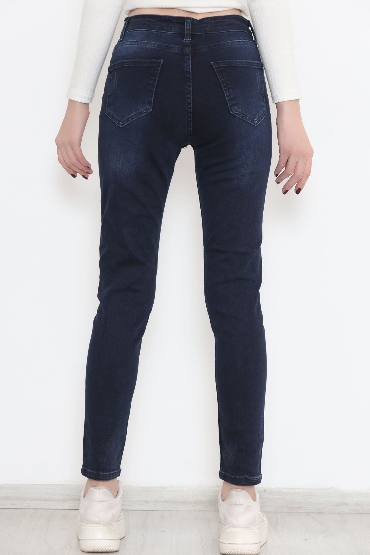 Likralı Dar Paça Kot Pantolon Koyumavi4 - 12204.1431.