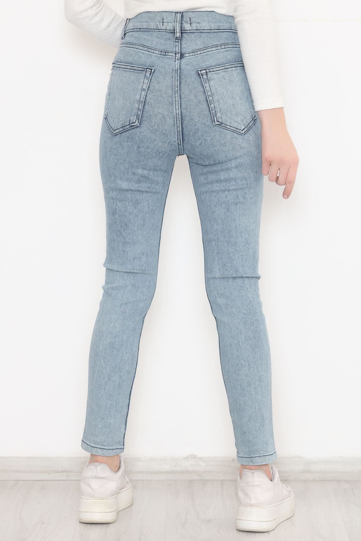 Likralı Dar Paça Kot Pantolon Açıkmavi7 - 12204.1431.