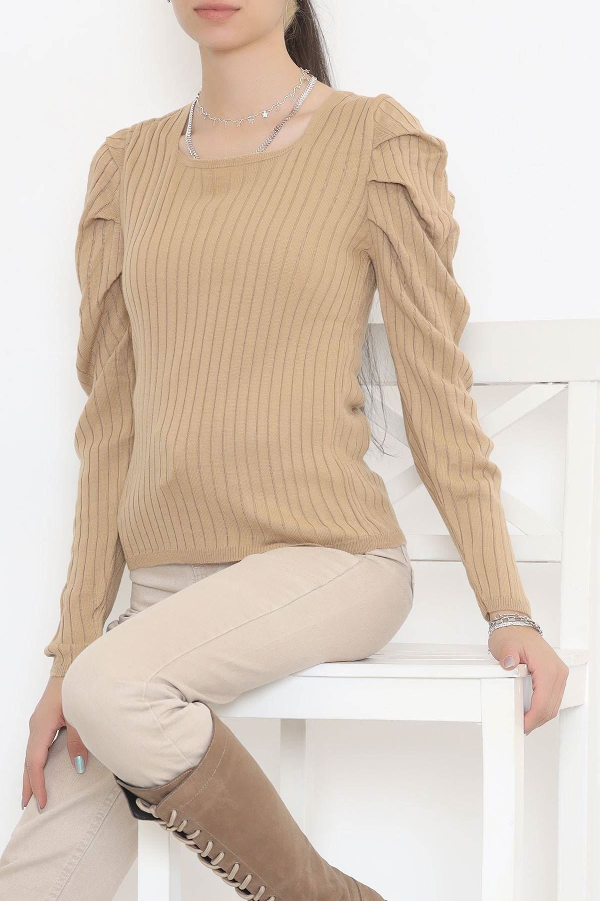 Prenses Kol Bluz Camel - 11178.1323.