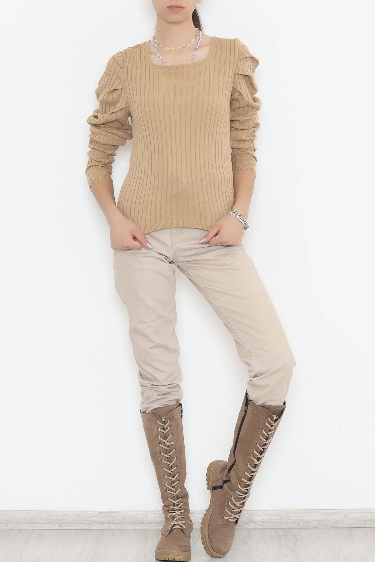 Prenses Kol Bluz Camel - 11178.1323.