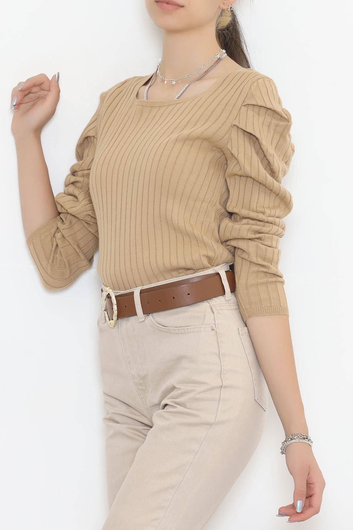 Prenses Kol Bluz Camel - 11178.1323.