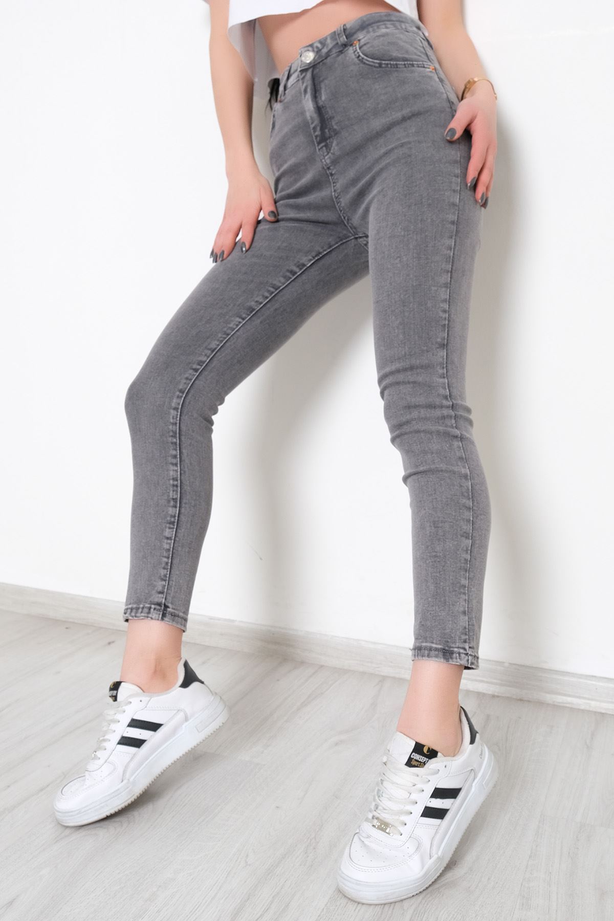 Süper Likra Kot Pantolon Füme1 - 9815.1431.