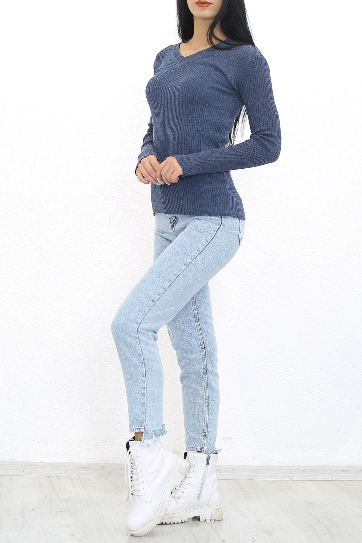 V Yaka Body İndigo - 7659.1319.