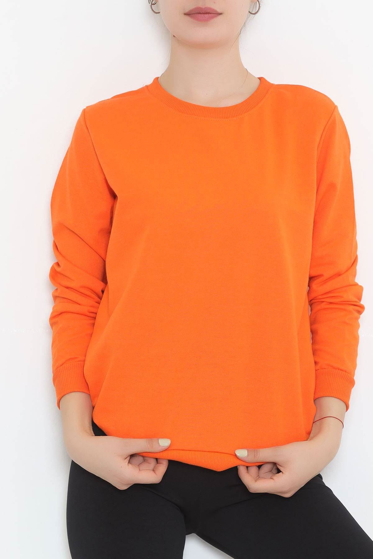 Yırtmaçlı Sweat Turuncu - 10185.253.