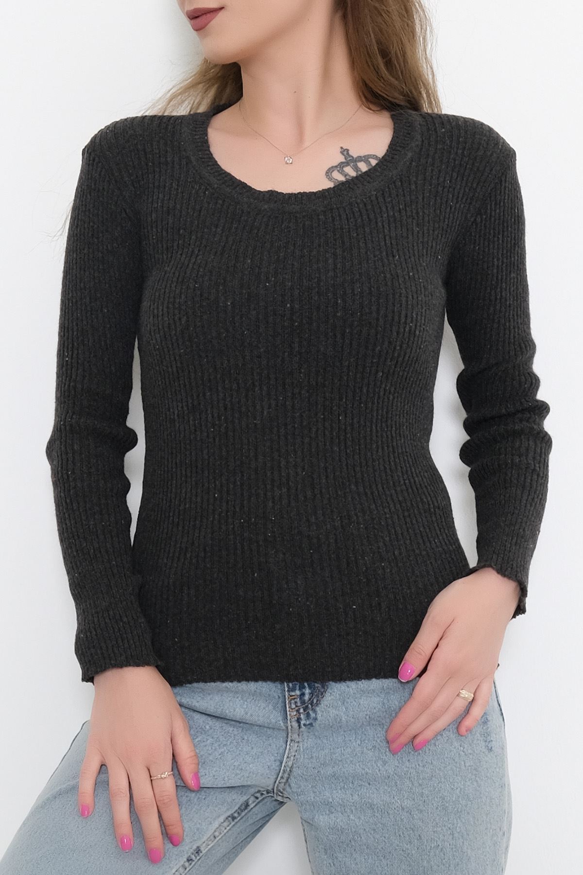 Yuvarlak Yaka Body Antrasit - 7657.1319.