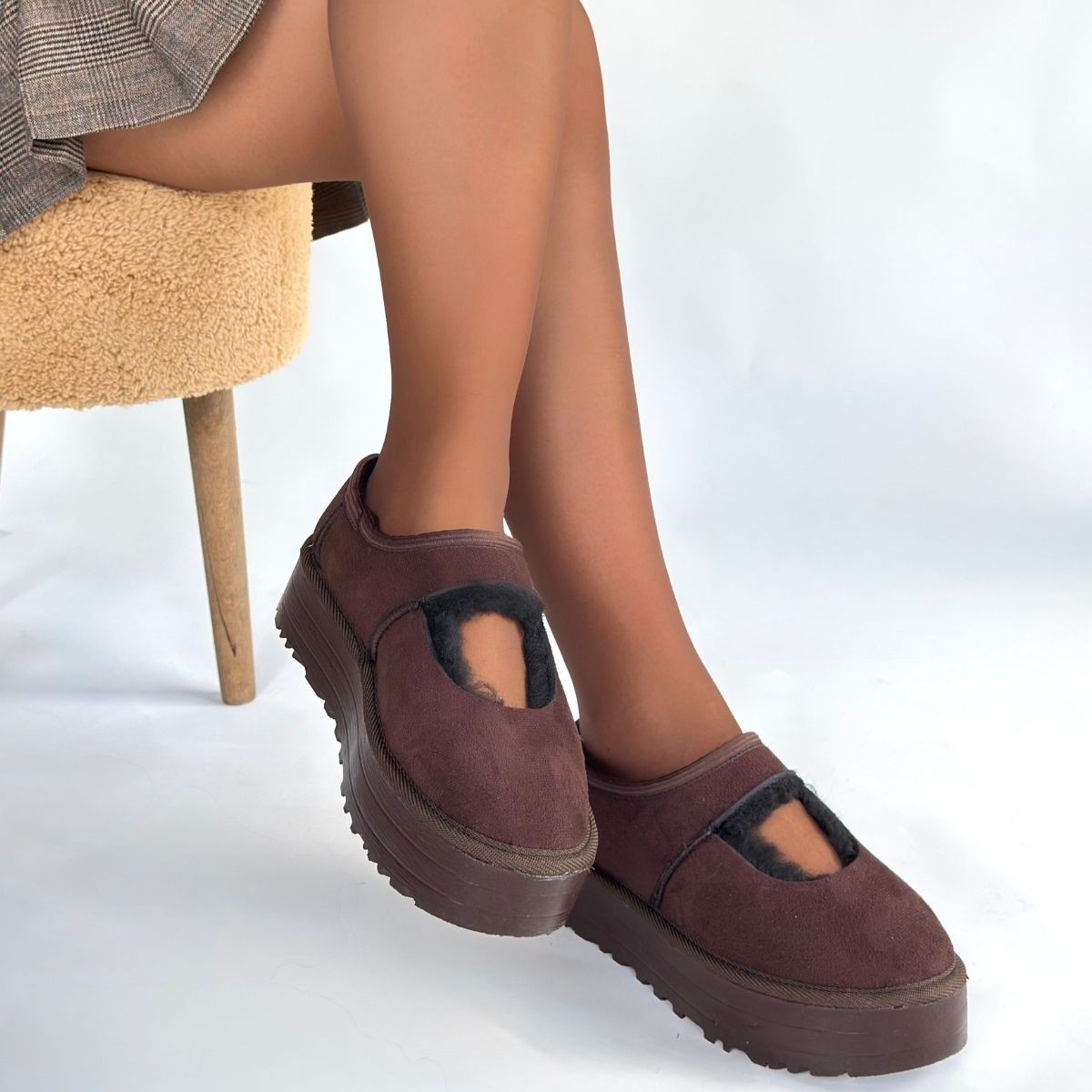 Carren Kahverengi Süet Bot