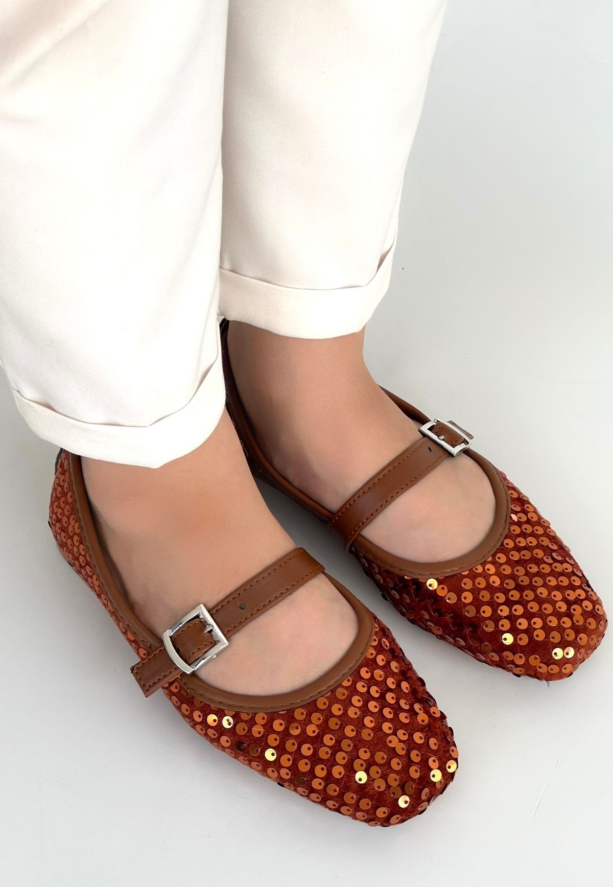 Moden Taba Süet Babae Ayakkabı