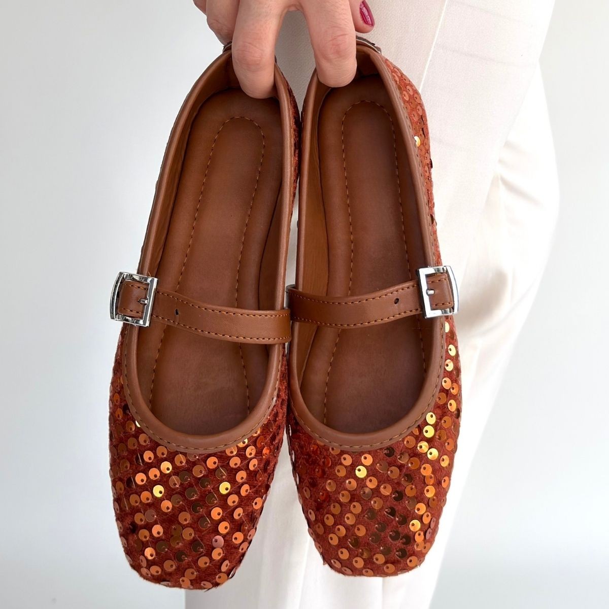 Moden Taba Süet Babae Ayakkabı