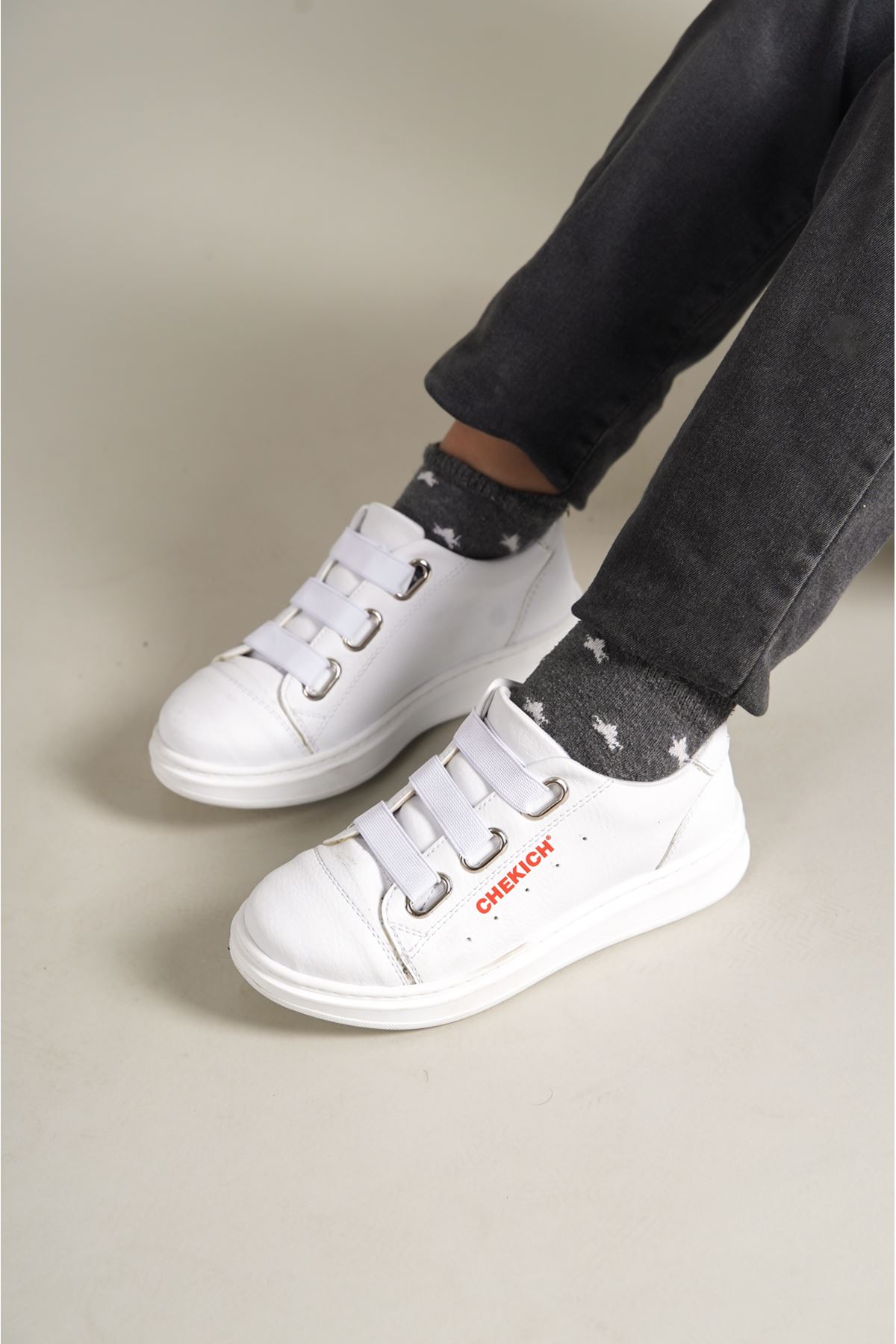 1007 Montana Kids Shoes WHITE