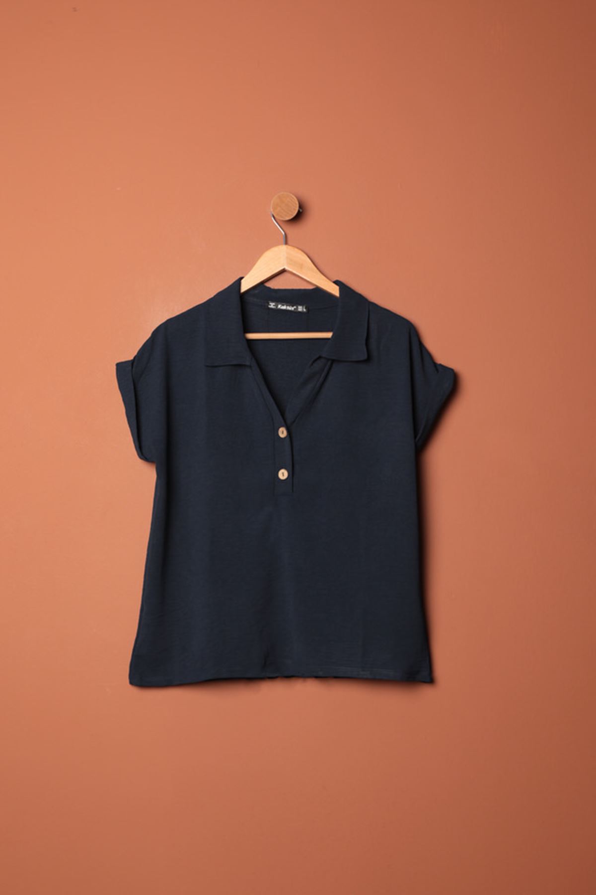 Aerobin Fabric Women Shirt-Lacivert