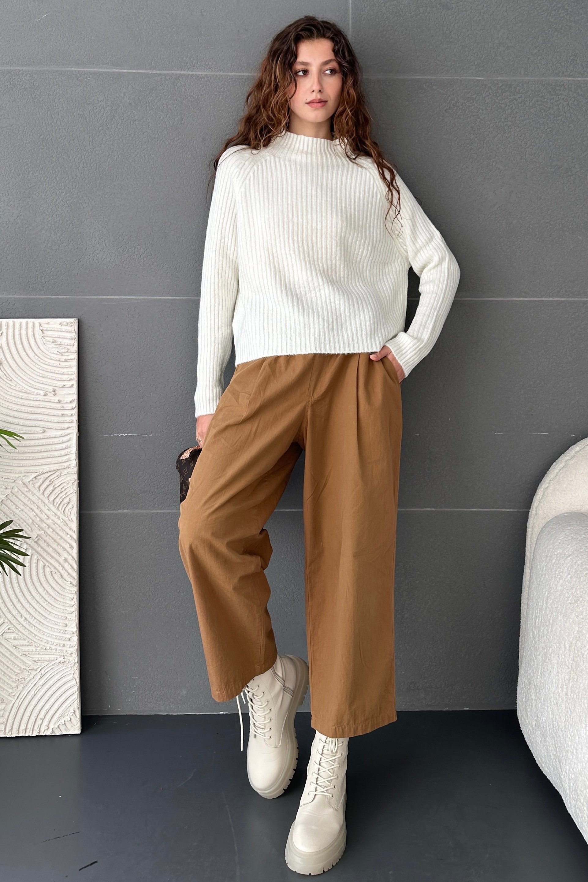 Half Fishing Knitwear Sweater