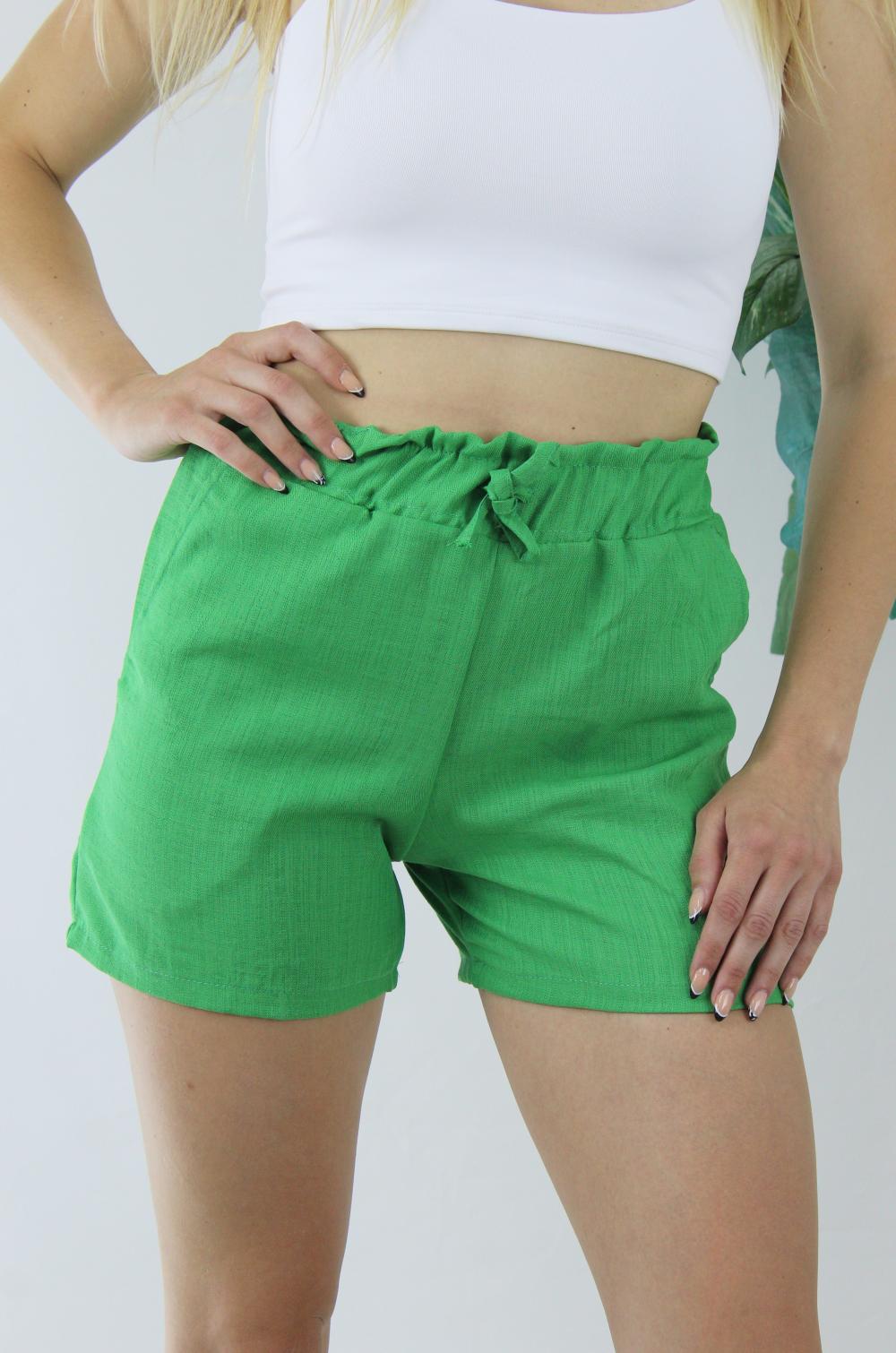 Linen Shorts Green - 1294.80