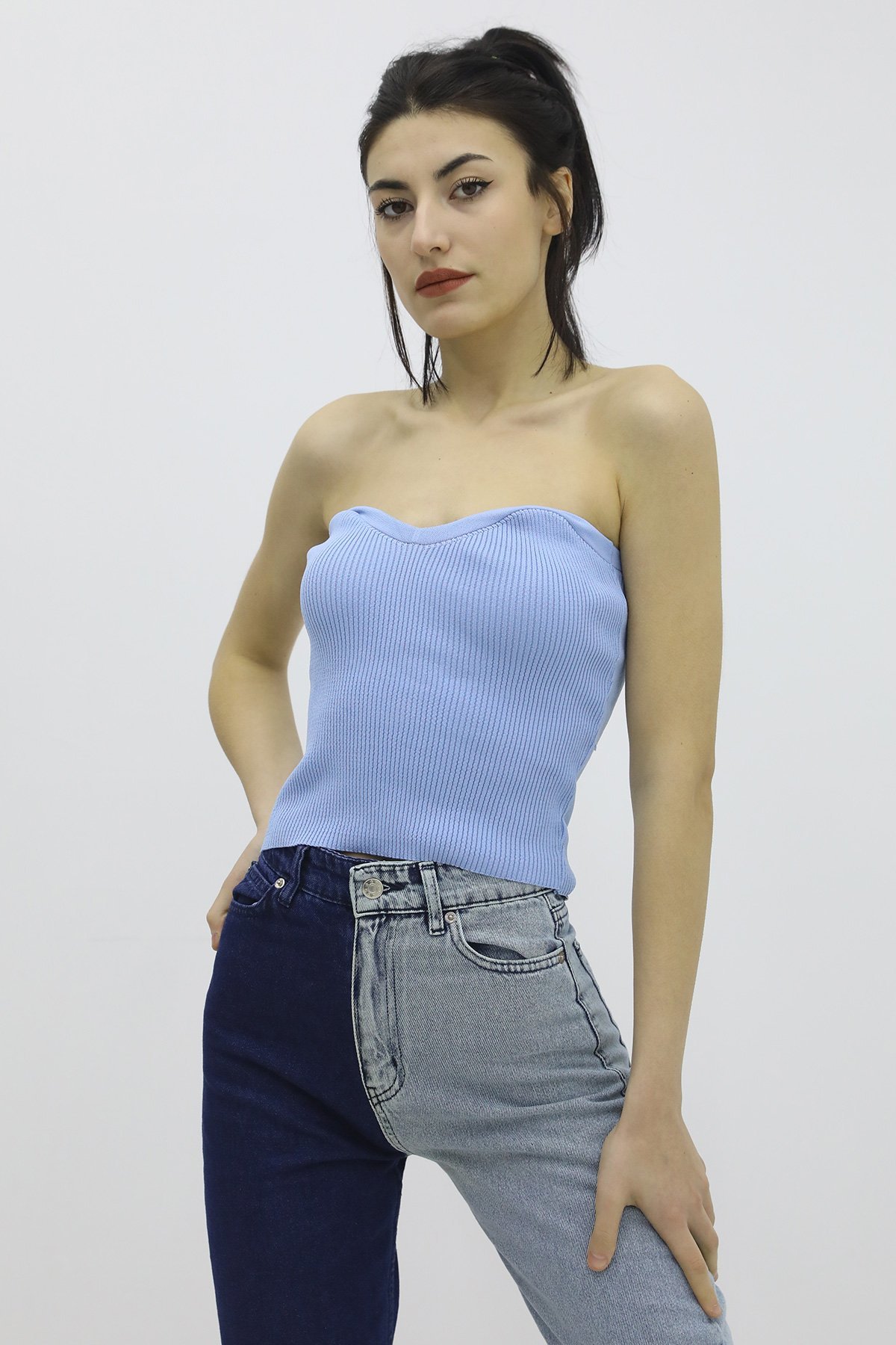 Likralı Triaster Blue - P-019895